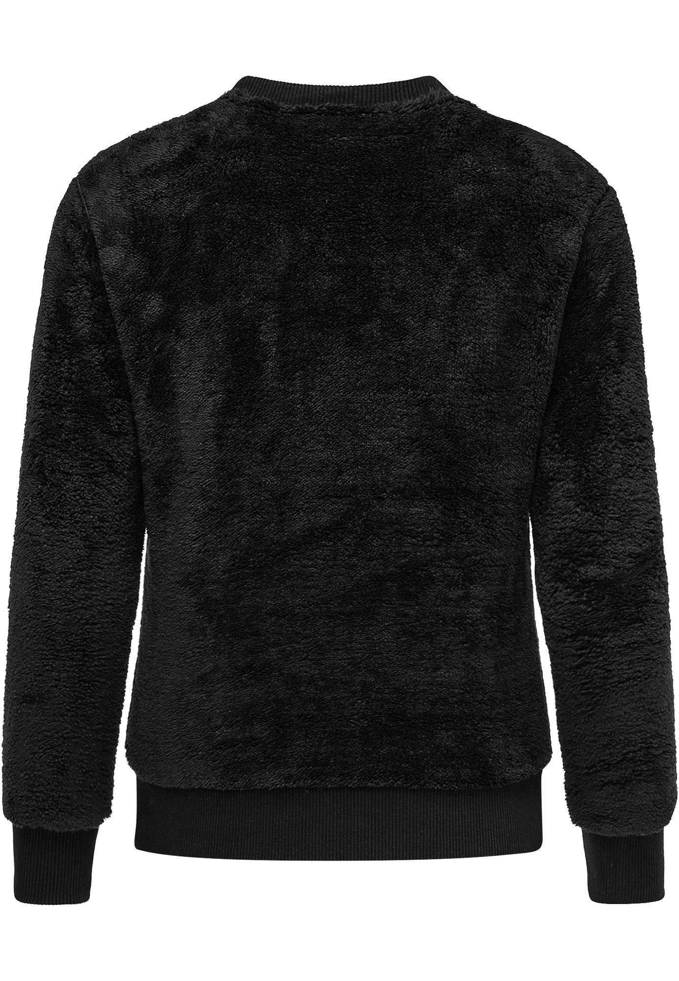 REPUBLIX Sweatshirt LUNA Damen Teddy Pulli Sweatjacke Plüsch Hoodie Pullove günstig online kaufen