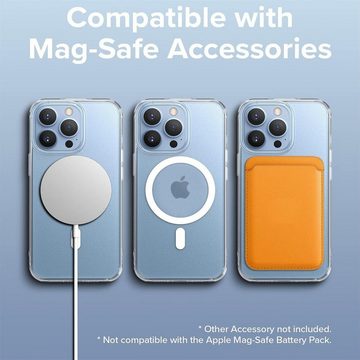 CoolGadget Handyhülle Premium Silikon Handy Case für iPhone 14 Pro 6,1 Zoll, Hülle Transparent Schutzhülle kompatibel mit MagSafe Zubehör