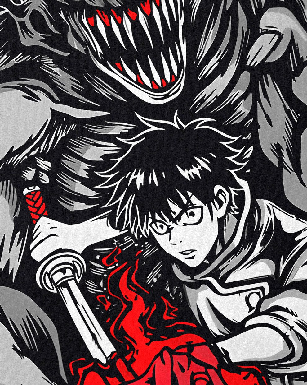 style3 T-Shirt Yuta White Demon jujutsu kaisen anime japan manga günstig online kaufen