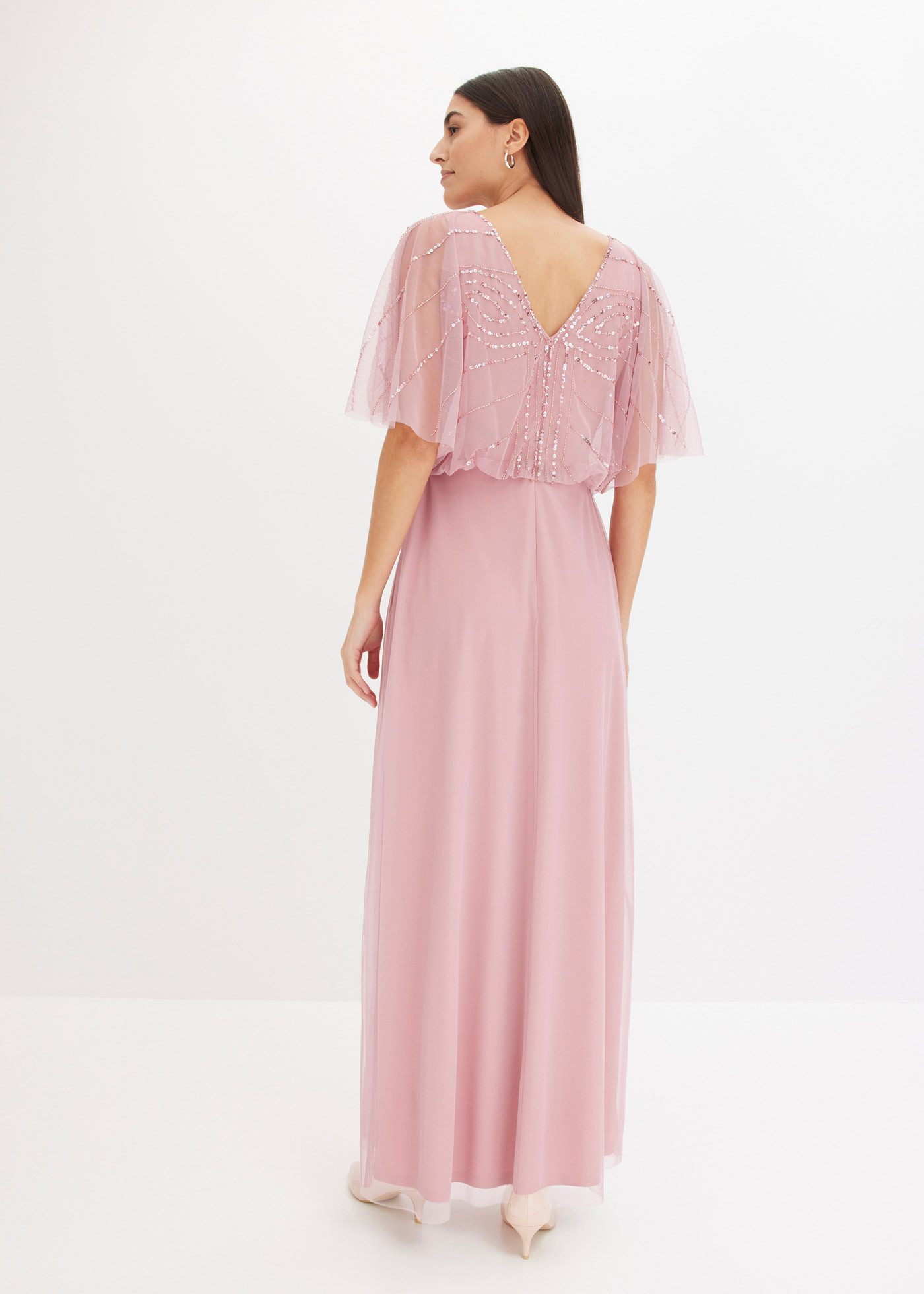 bonprix Maxikleid für Abiball, Festtage und Hochzeiten, aus feinem Tüll günstig online kaufen