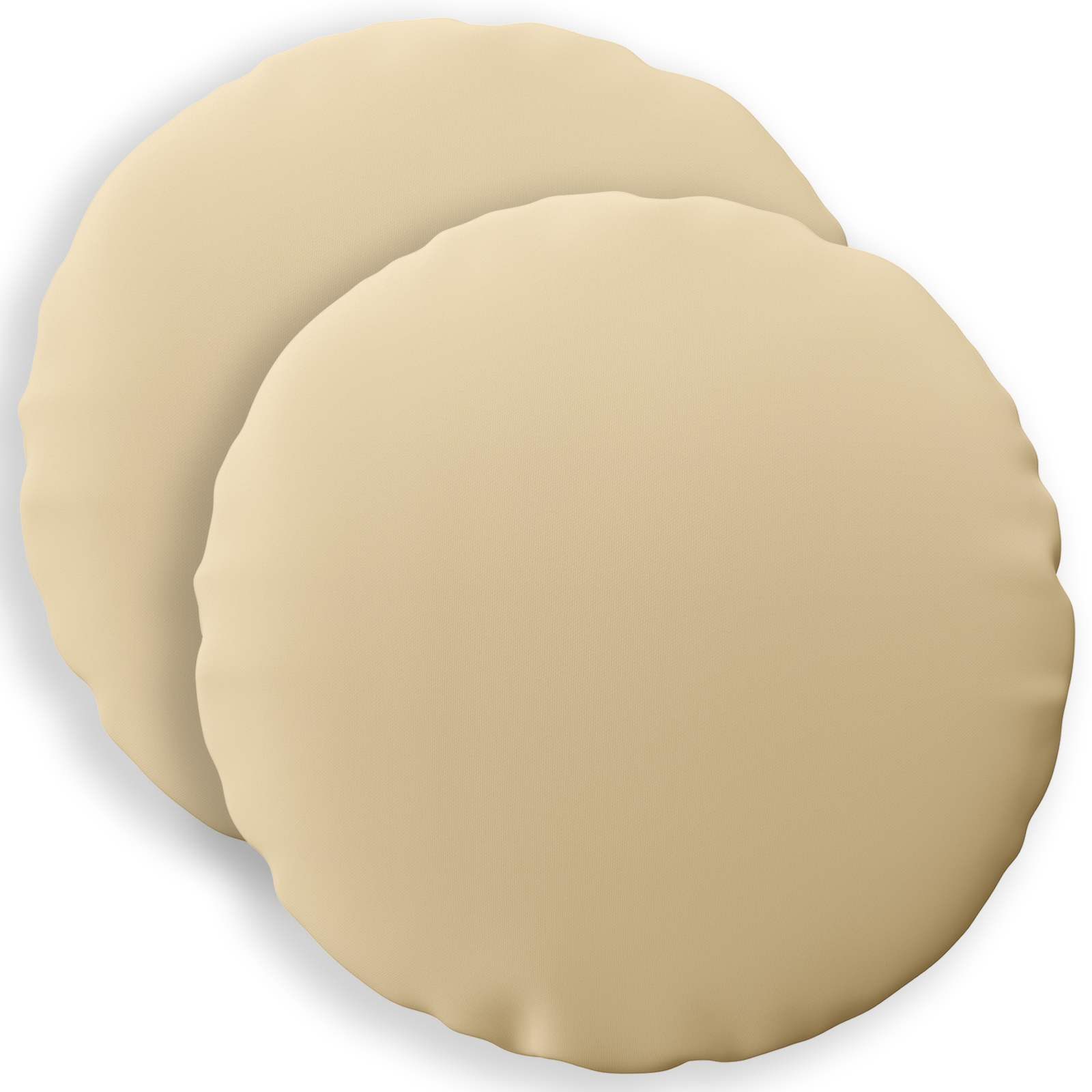 vidaXL Kissenbezug Kissenbezug 2 pcs HEERLEN Beige Ø 50 cm Polyester, (2 Stück)