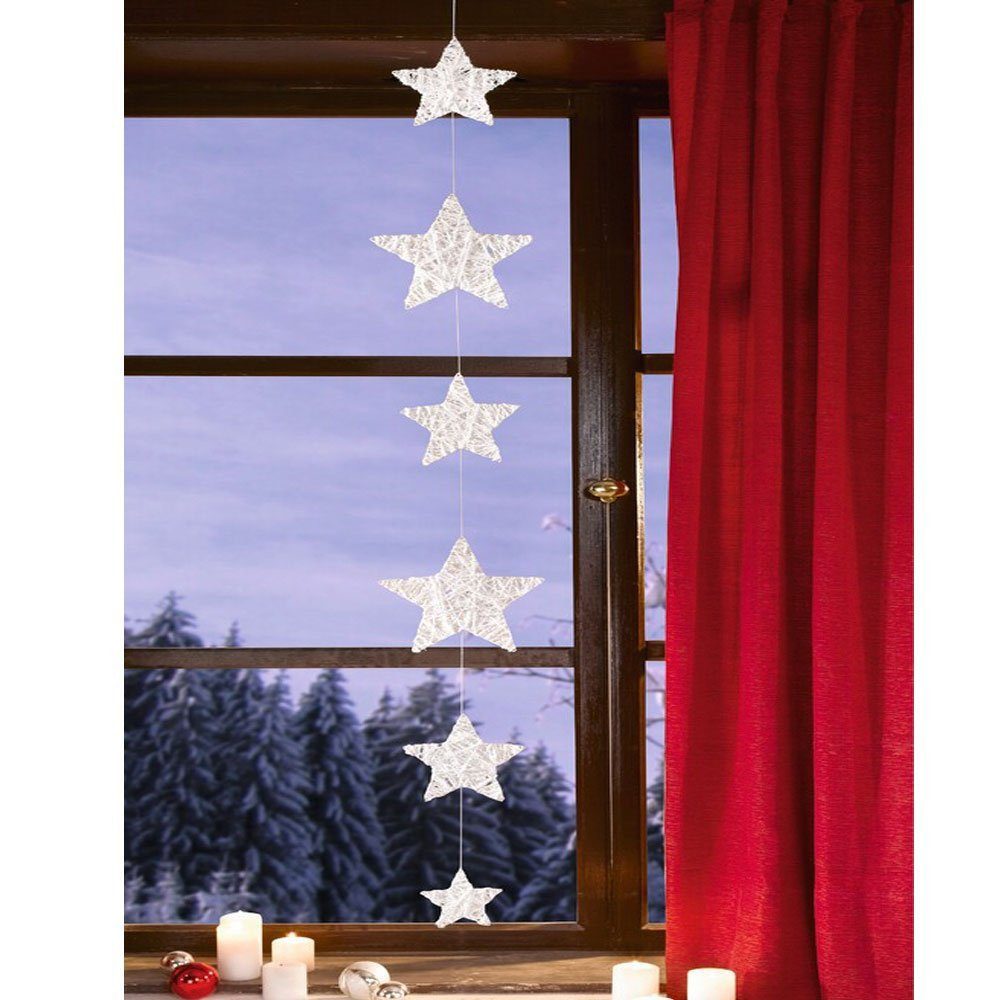 Home-trends24.de Fensterdekoration Girlande Sternengirlande Sterne Fensterd günstig online kaufen