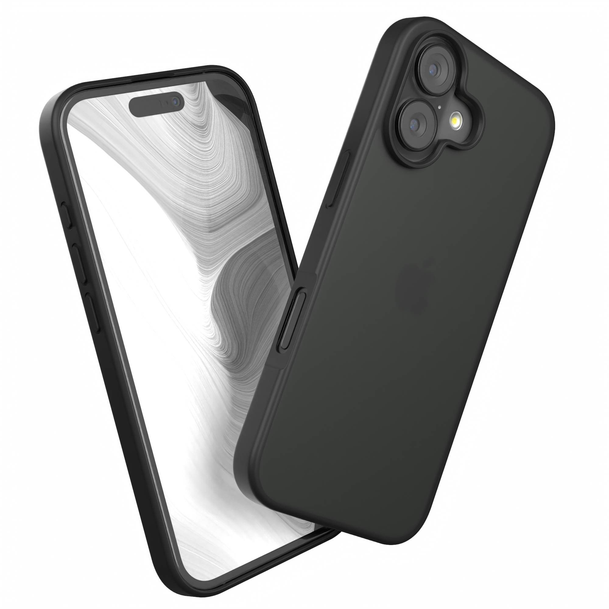 EAZY CASE Handyhülle Outdoor Case für Apple iPhone 17 6,3 Zoll, Hülle Outdoor kratzfest Schutzhülle mit Kameraschutz Robust Schwarz