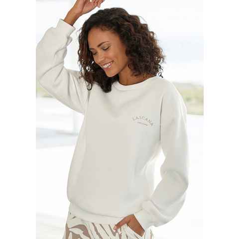 LASCANA Sweatshirt -Pullover mit weiten Ärmeln, Loungewear, Loungeanzug