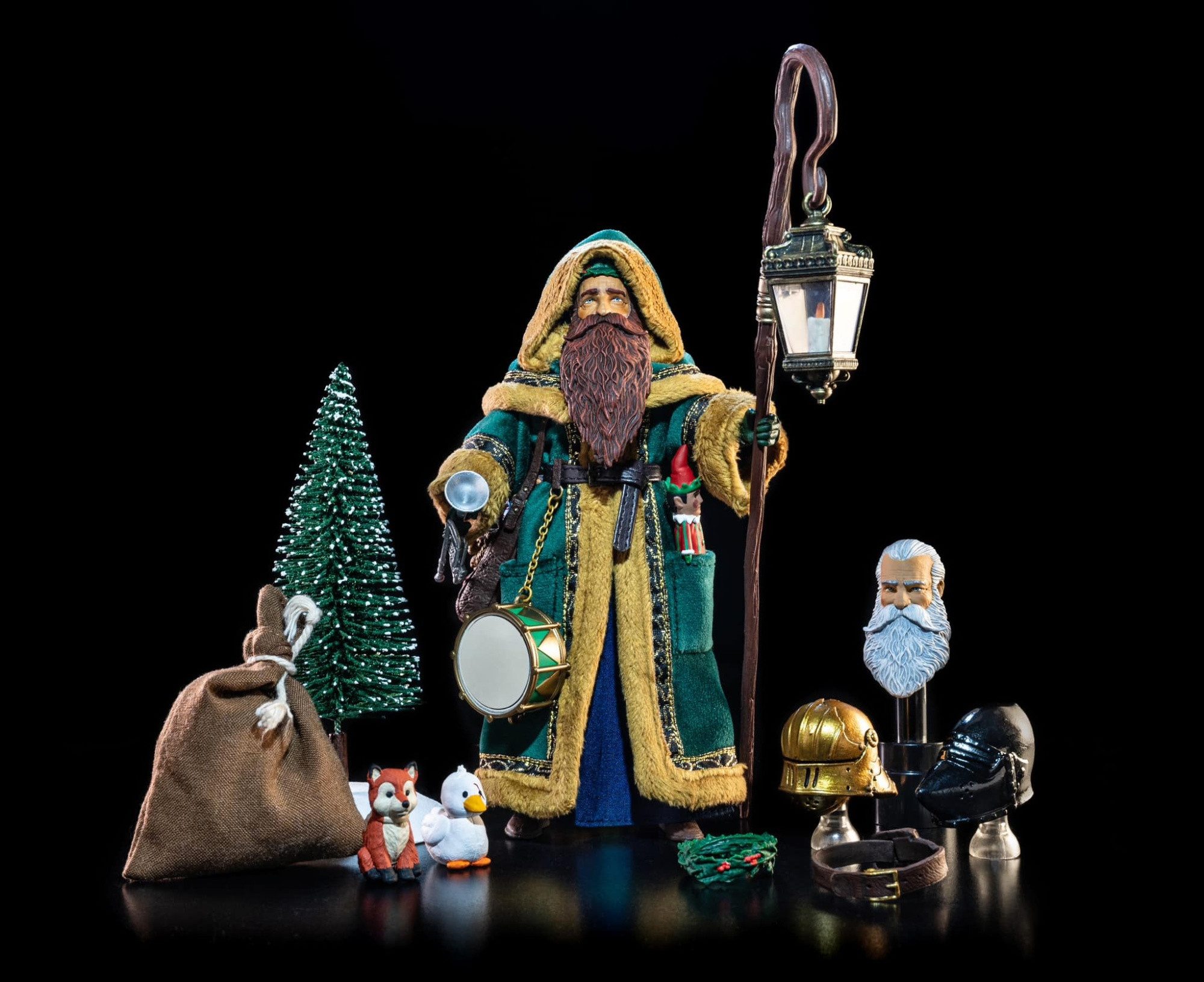 Four Horsemen Toy Design Actionfigur Figura Obscura: Father Christmas Actionfigur Green Robes Edition Retai