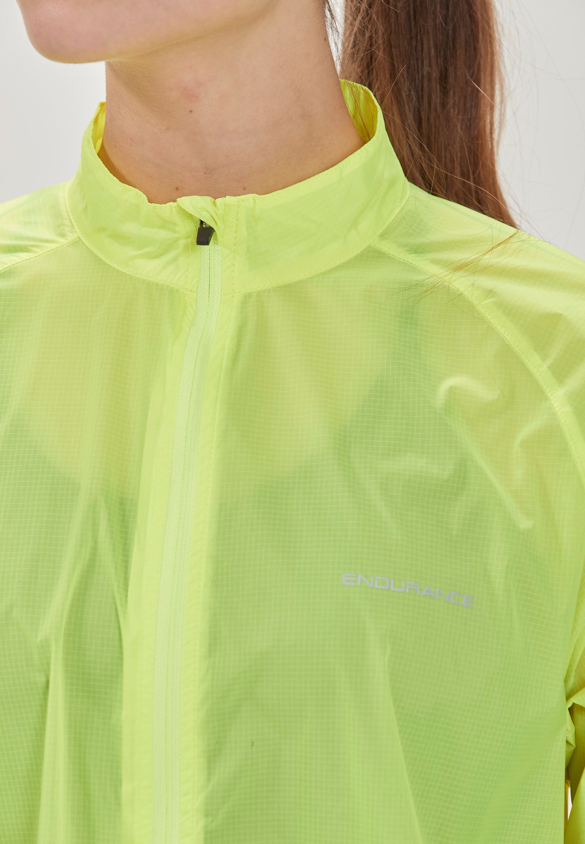 Packmaß IMMIE Softshelljacke neongelb W mit kleinem ENDURANCE Packable extra leicht