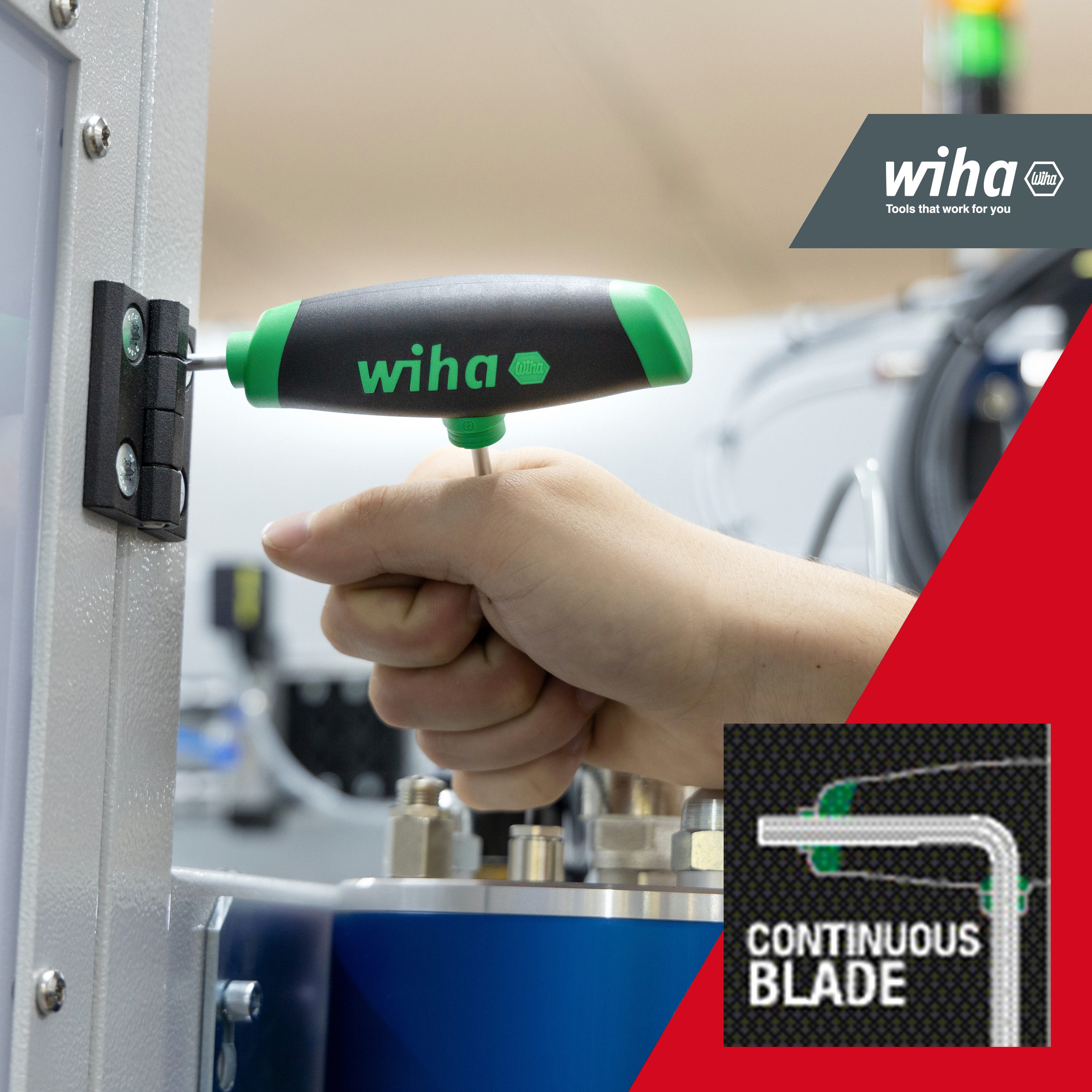 Wiha Stiftschlüssel (45622) - 6 tlg., Stiftschlüssel Set, 6-tlg., mit Quergriff TORX®