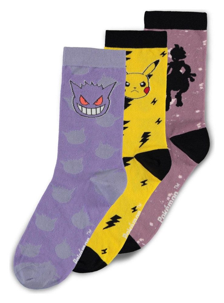 DIFUZED Socken Pokémon Socken 3er-Pack Crew 39-42