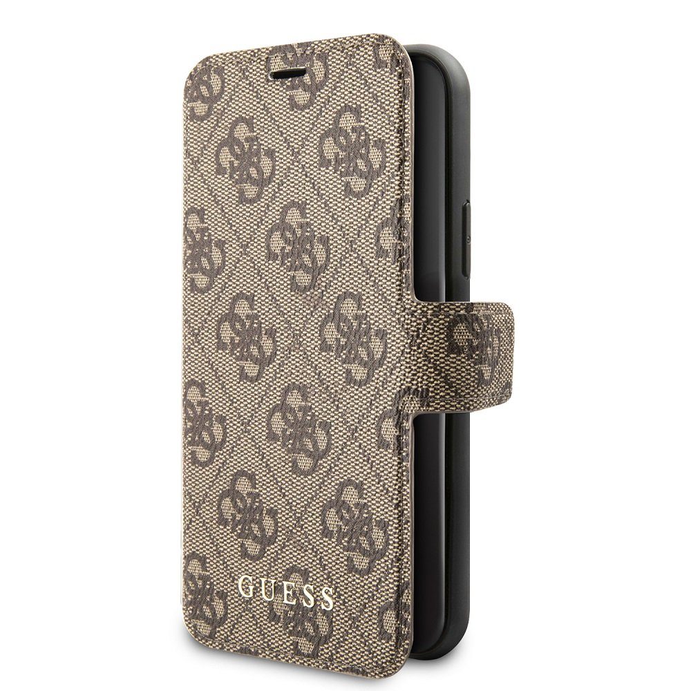 Guess Handyhülle Guess 4G Book Case für iPhone 11 Braun Schutzhülle
