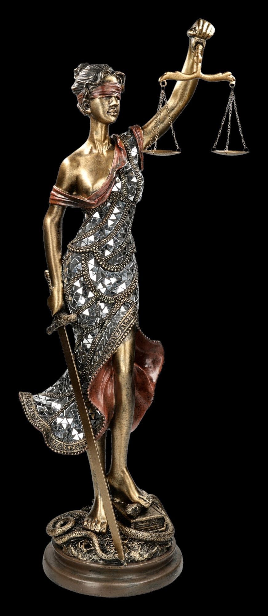 Figuren Shop GmbH Dekofigur Justitia Figur – Gerechtigkeitsstatue Symbol der Gerechtigkeit 82 cm