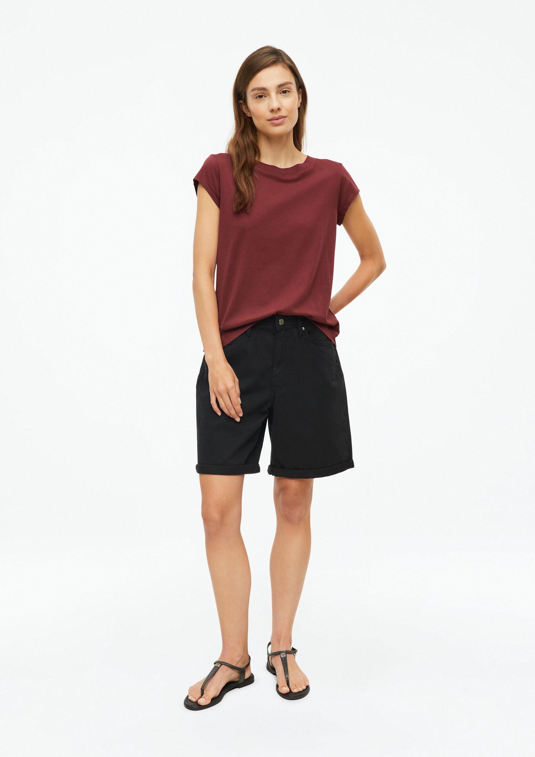 s.Oliver Kurzarmshirt T-Shirt Baumwollshirt mit Rundhalsauschnitt und Garment Dye – Bild 5 von 5
