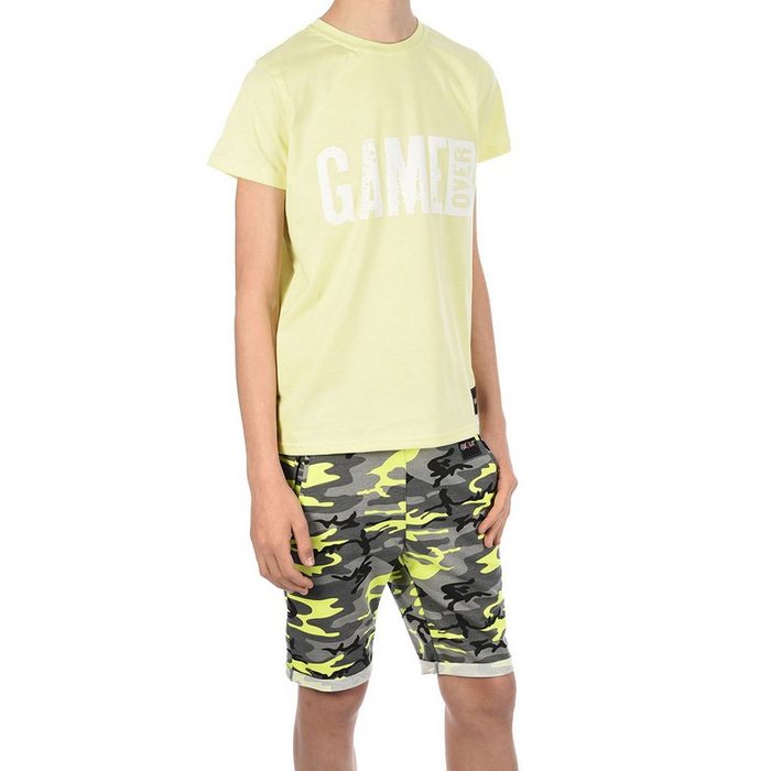 BEZLIT T-Shirt & Shorts Jungen Sommer Set T-Shirt GAME OVER und Stoff (1-tlg) mit elastischem Bund