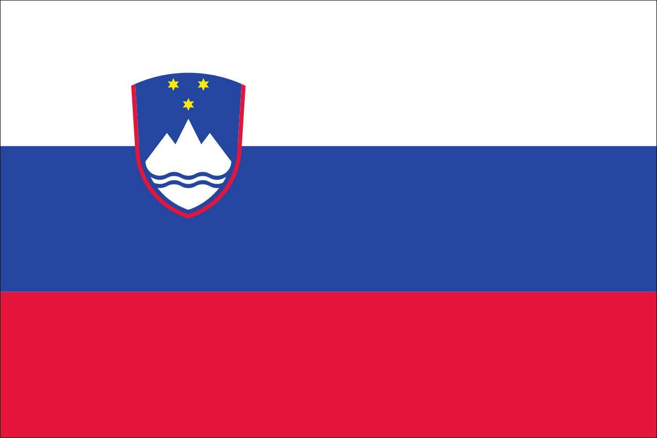 flaggenmeer Flagge Slowenien 160 g/m² Querformat