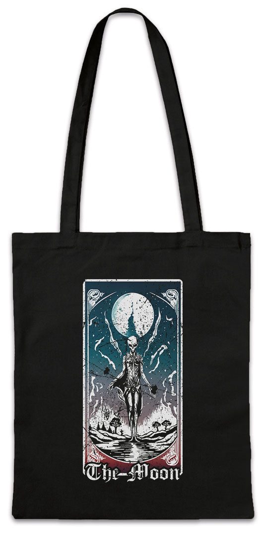 Beuteltasche Tarot B The Moon Stofftasche Set Card Karte Deck Arcana Voodoo Major