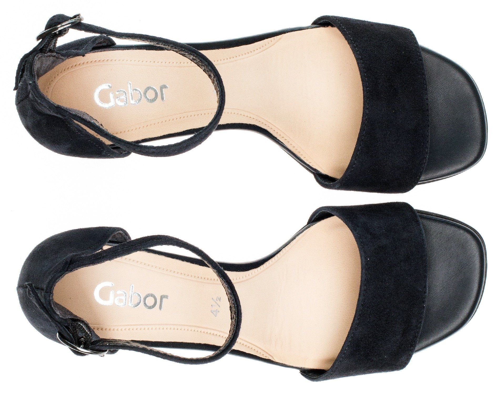 Gabor Sandalette mit verstellbarem schwarz Fesselriemchen