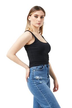 Selef Creation Ripptanktop Crop-Top Tanktop Ripptanktop %100 Baumwolle