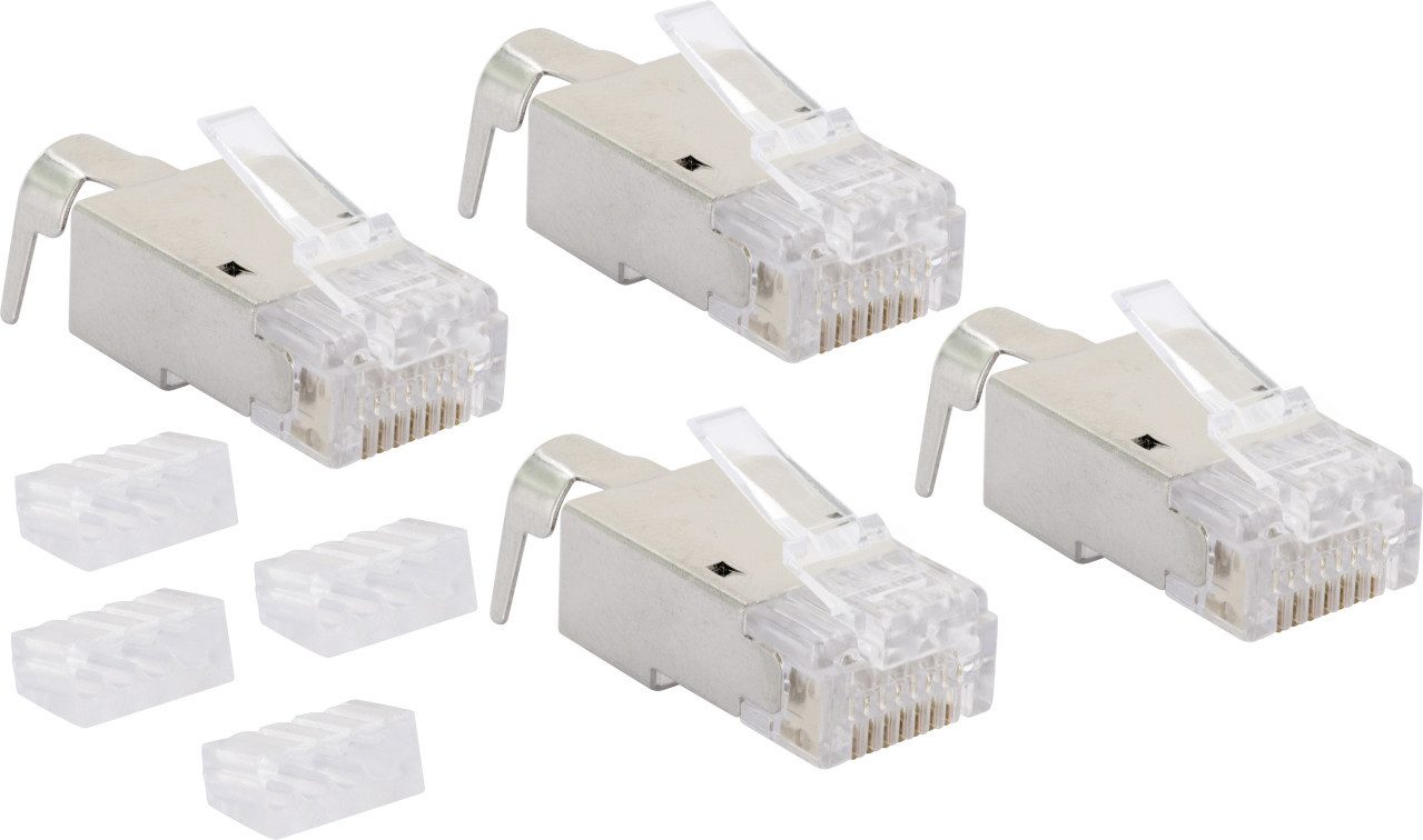 Schwaiger Schwaiger Cat 6A / Cat 7 Netzwerkstecker Computer-Adapter