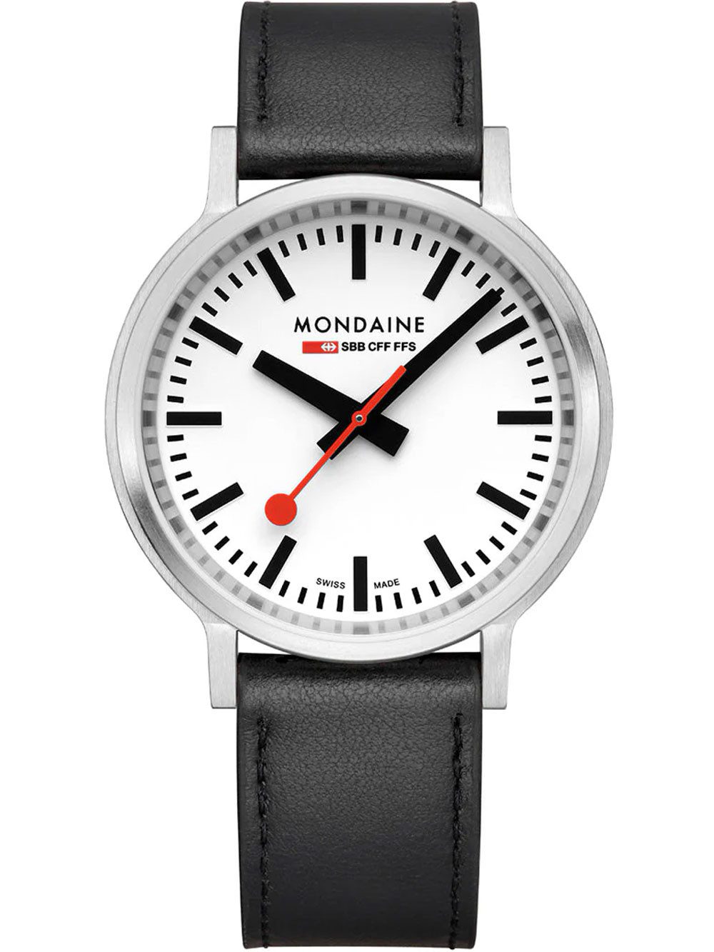 MONDAINE Quarzuhr Mondaine MST.4101B.LBV.2SE Herrenuhr Stop2go 41mm 3ATM Mondaine MST.4101B.LBV.2SE Herrenuhr Stop2go 41mm 3ATM