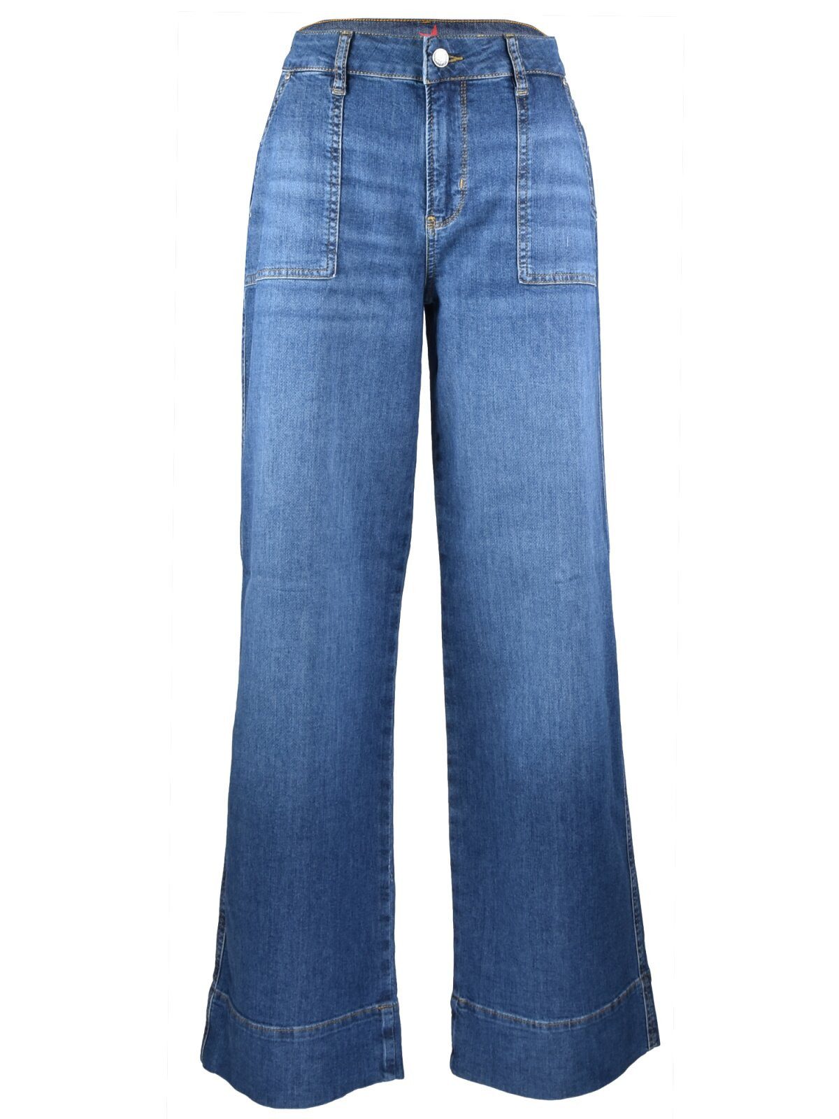Buena Vista Gerade Jeans ? Damen Jeans ? Wide Leg Worker ? High Waist ? Stretch Denim