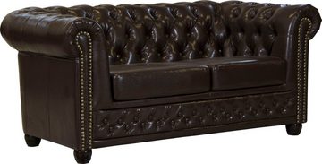 Home affaire Chesterfield-Sofa Rysum, Chesterfield-Optik, in 2 Bezugsqualitäten