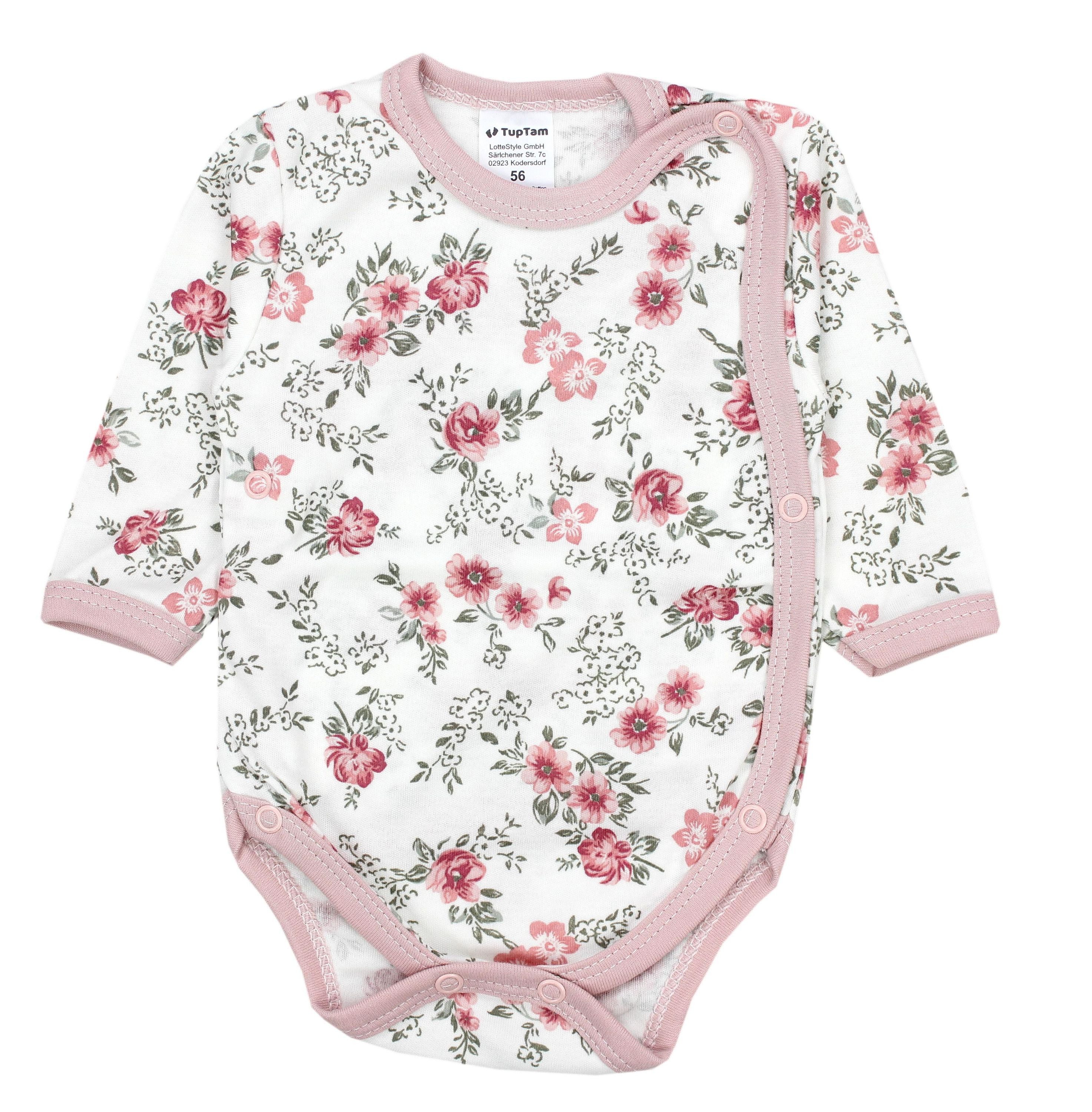 TupTam Langarmwickelbody TupTam Baby Unisex Langarm Wickelbody im 5er Set