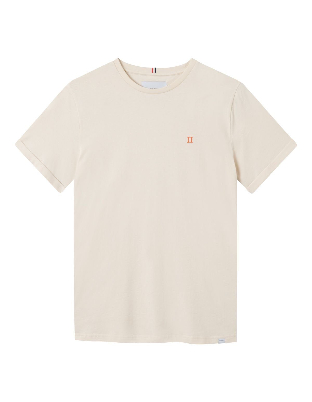 Bauumwolle, Les reine atmungsaktiv Deux 215730-Ivory/Orange T-Shirt