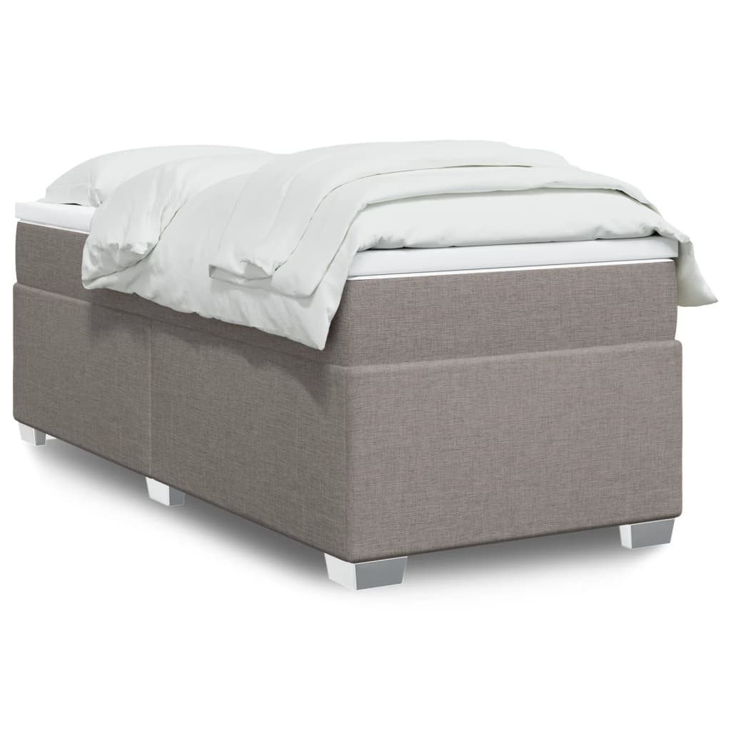 vidaXL Bett Boxspringbett mit Matratze Taupe günstig online kaufen