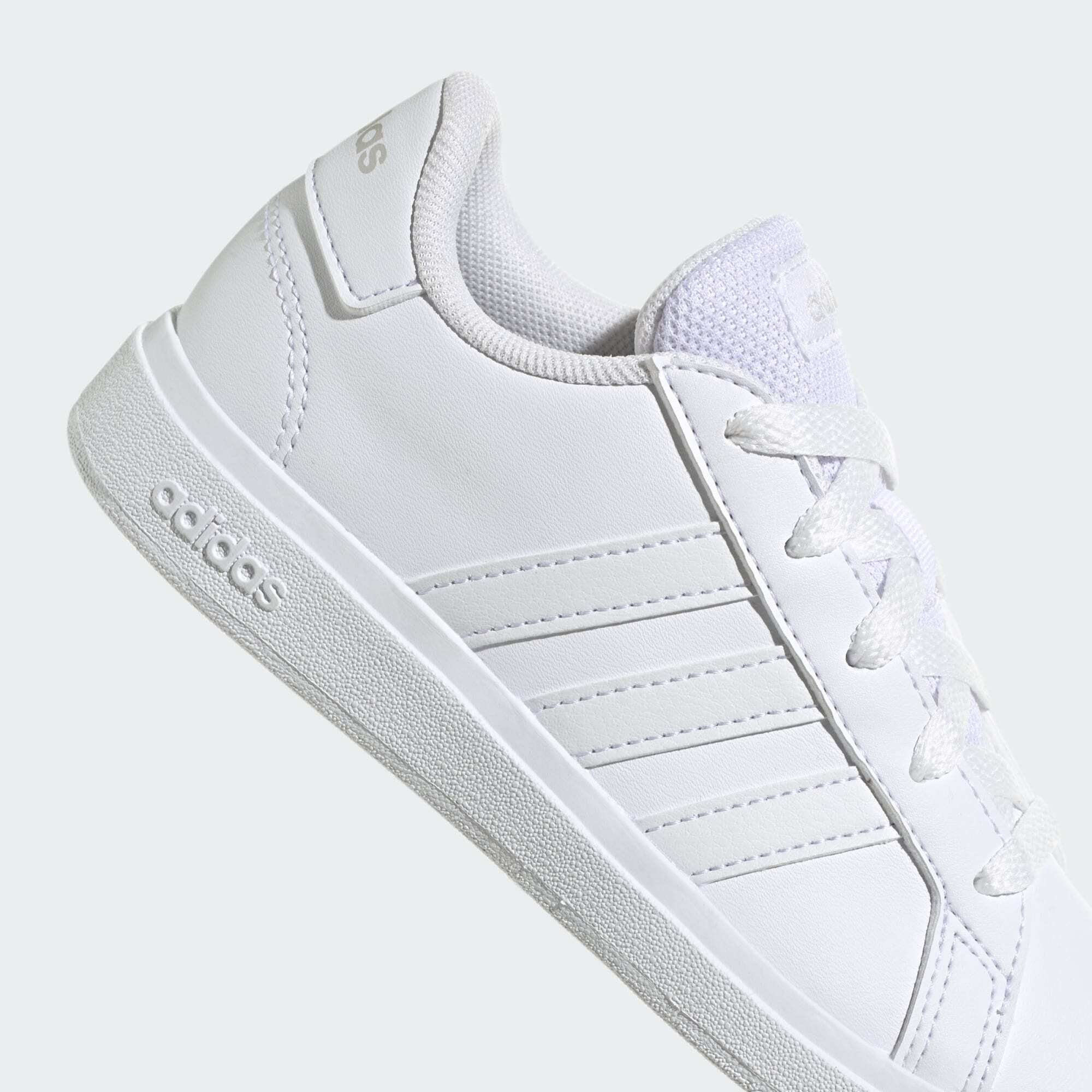 adidas Grey Sportswear One COURT White LACE-UP TENNIS Cloud LIFESTYLE / SCHUH Sneaker Cloud / GRAND White