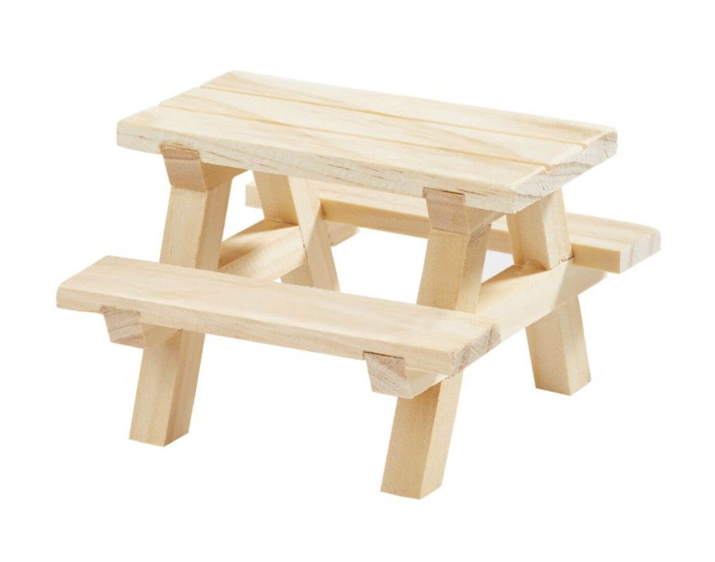 HobbyFun Wichtel Miniatur Tisch mit Bänken günstig online kaufen