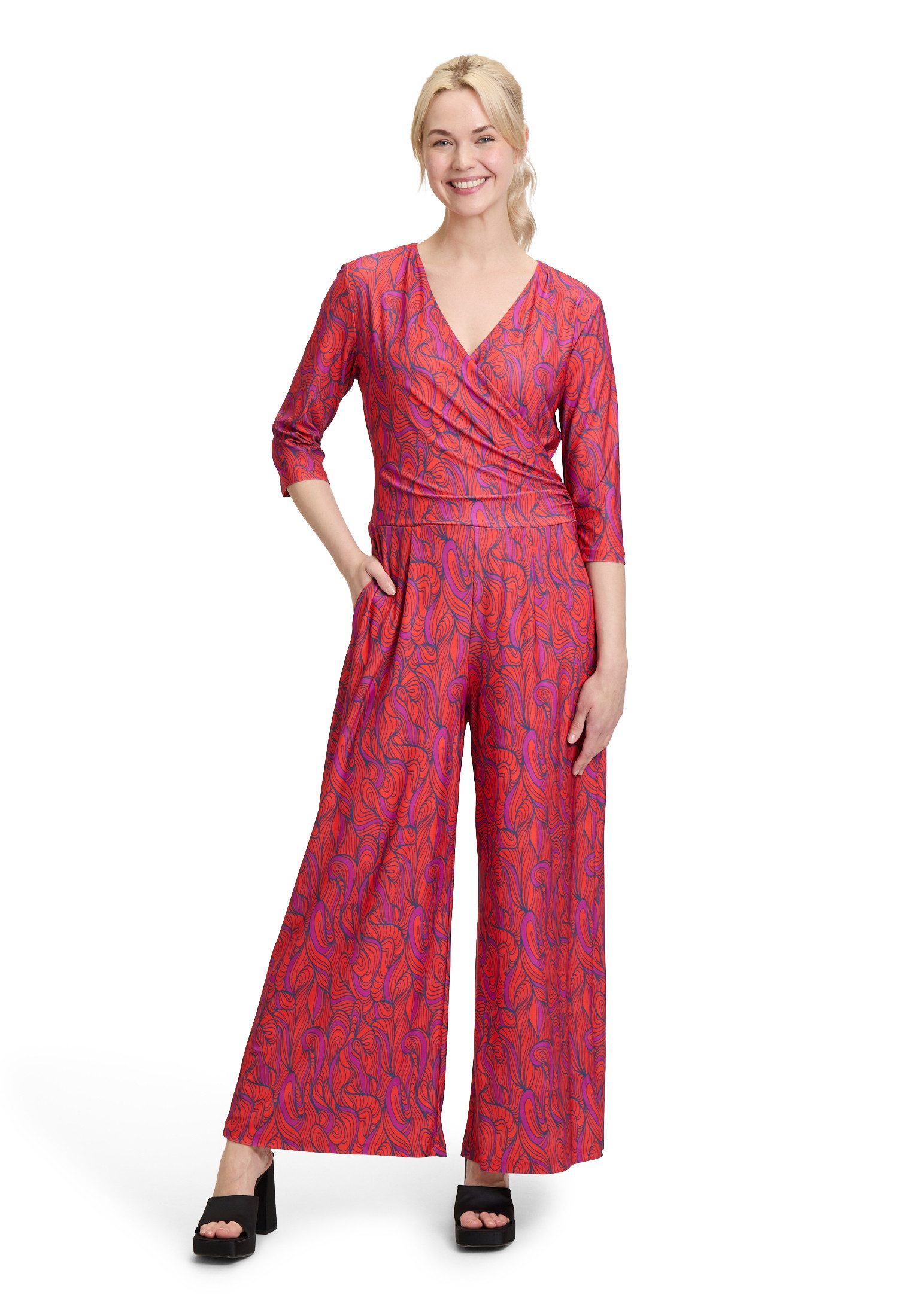 Overall Cartoon Jumpsuit mit weitem Bein