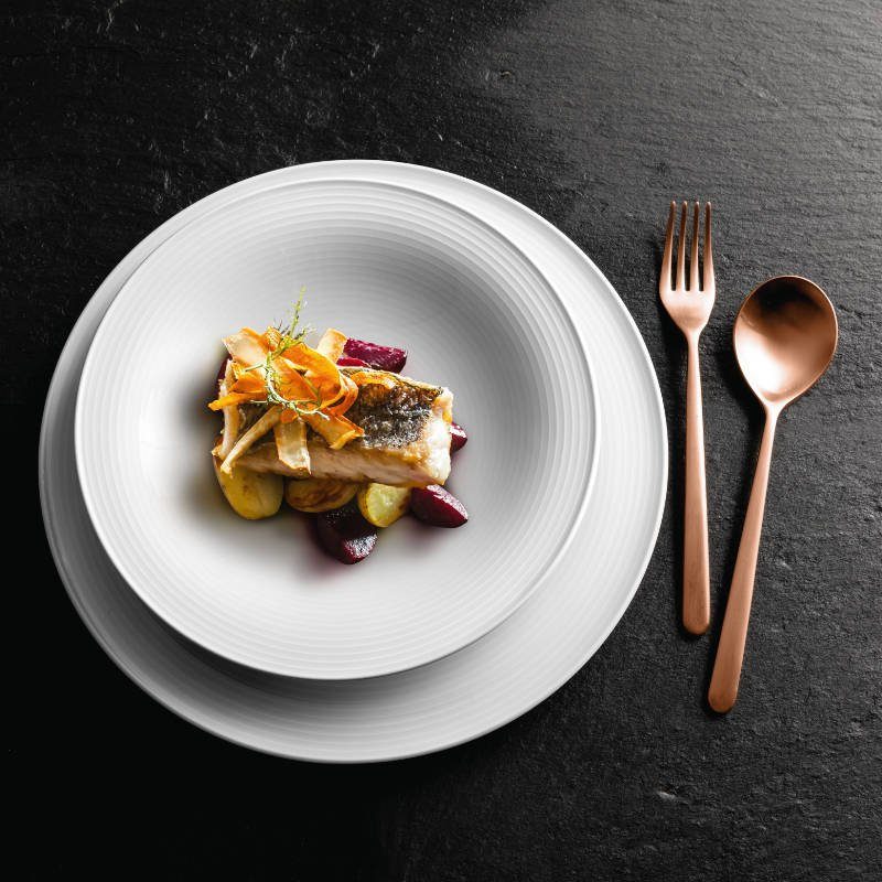 Seltmann Weiden Schüssel Beat Weiß, Porzellan, 15,5 cm