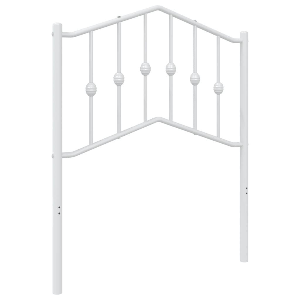 vidaXL Bett Ersatz-Kopfteil Metall Weiß 75 cm (1-tlg)