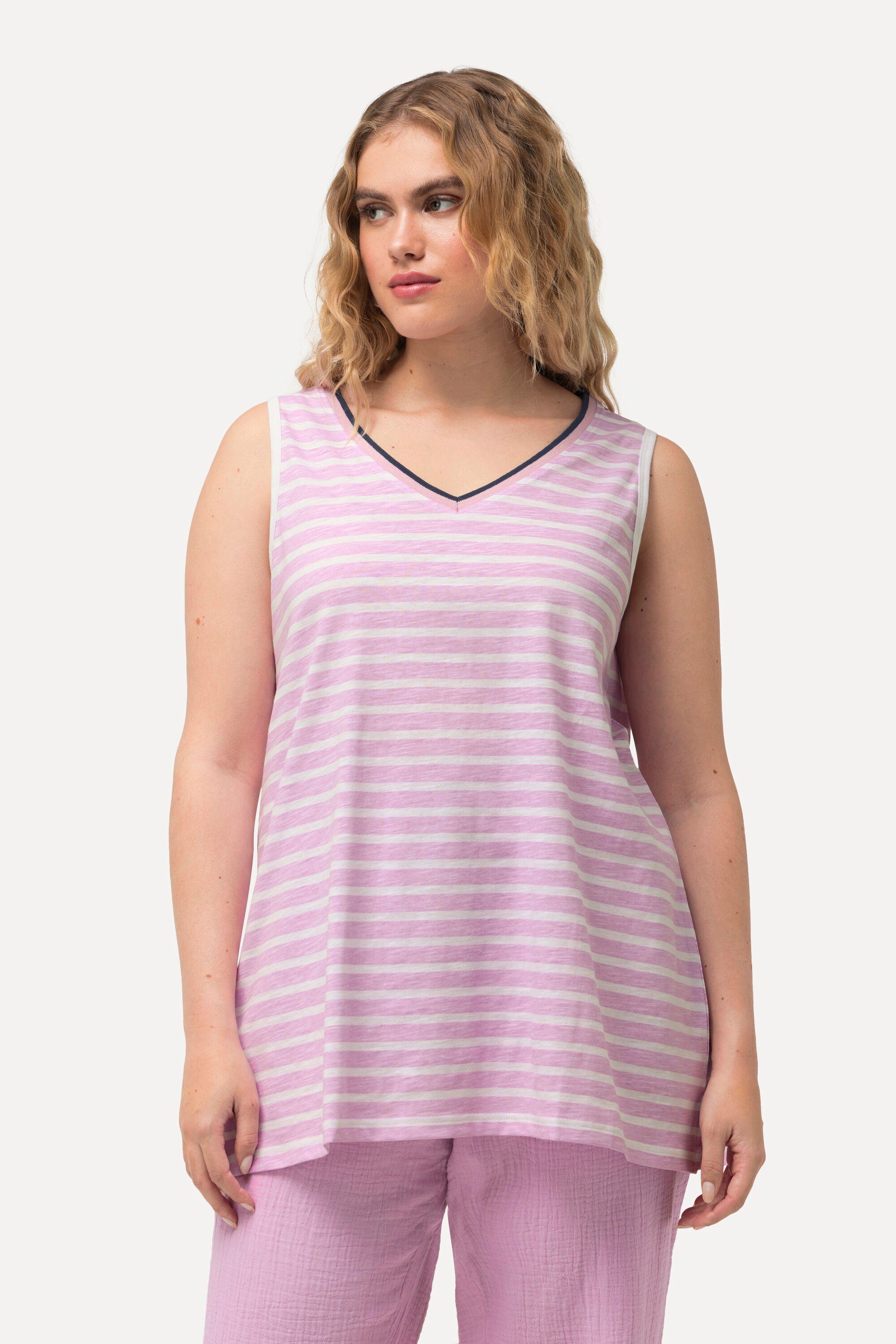 Ulla Popken Longtop Top Ringel A-Linie günstig online kaufen