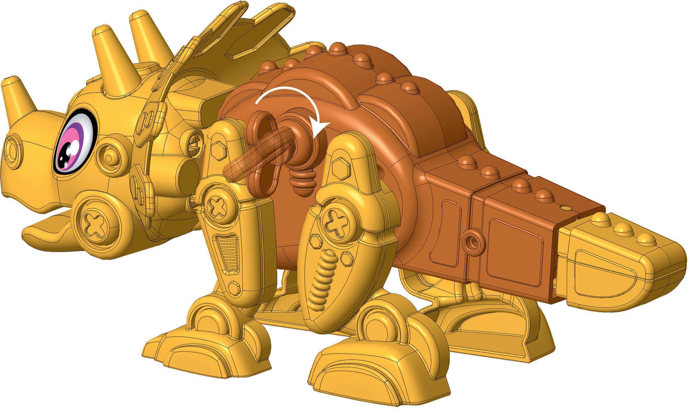 Clementoni® Roboter Made Galileo, DinoBot in Europe Triceratops