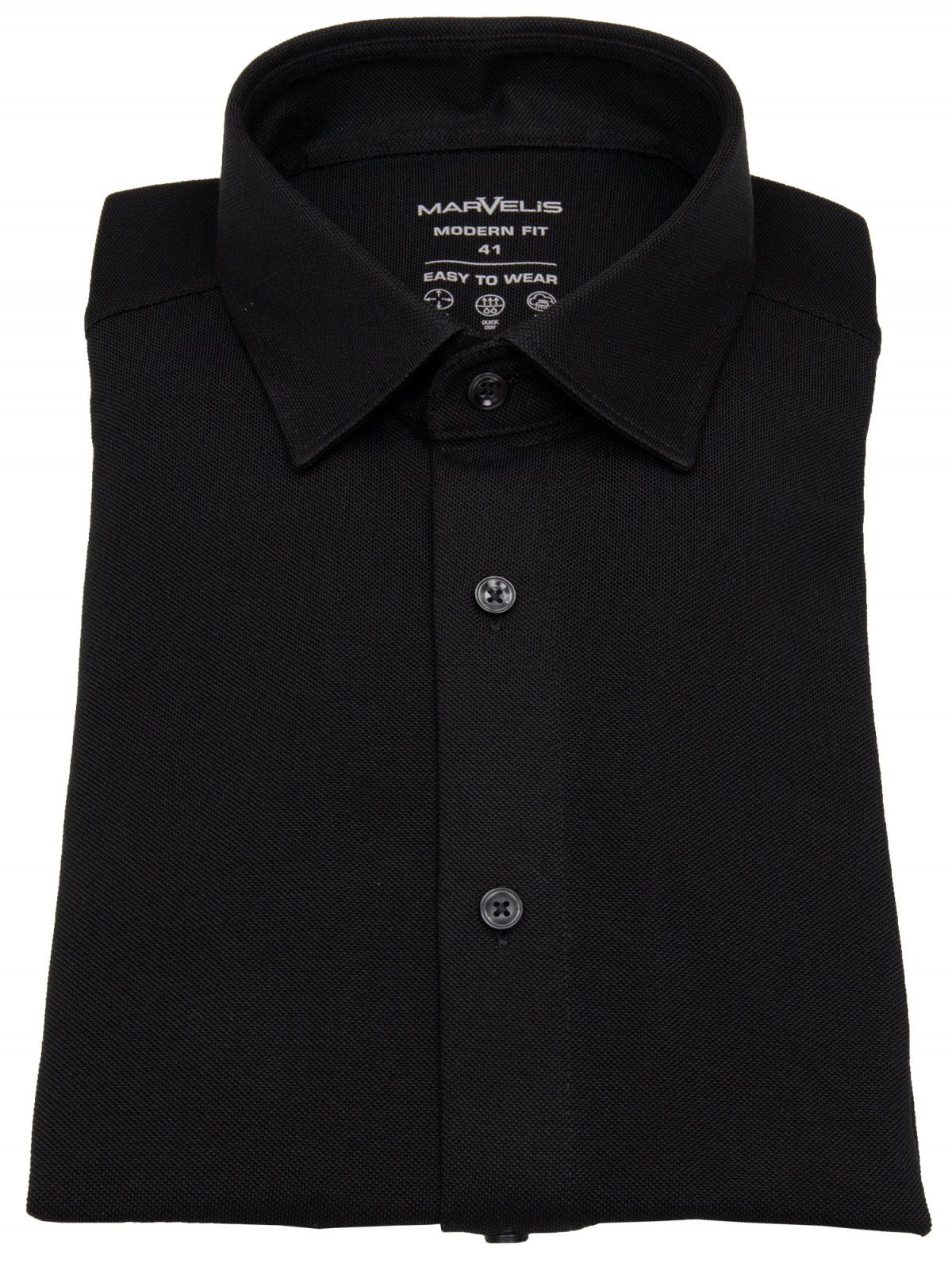 MARVELIS Langarmhemd Modern Fit leicht tailliert günstig online kaufen