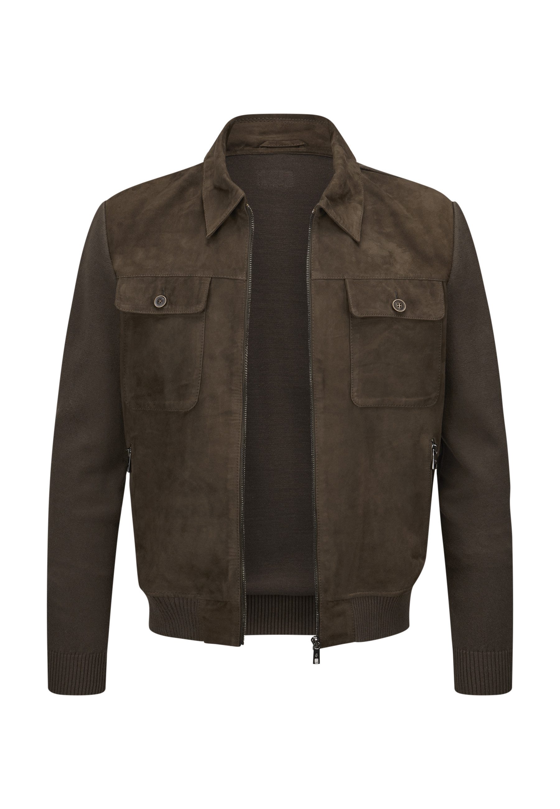 Milestone Lederjacke MSRyan Herren Bikerjacke Jacke Leder lockere Passform
