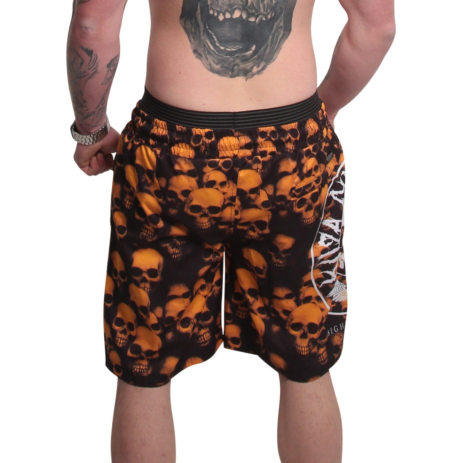 YAKUZA Boardshorts Skull Theme mit Doppelbund günstig online kaufen