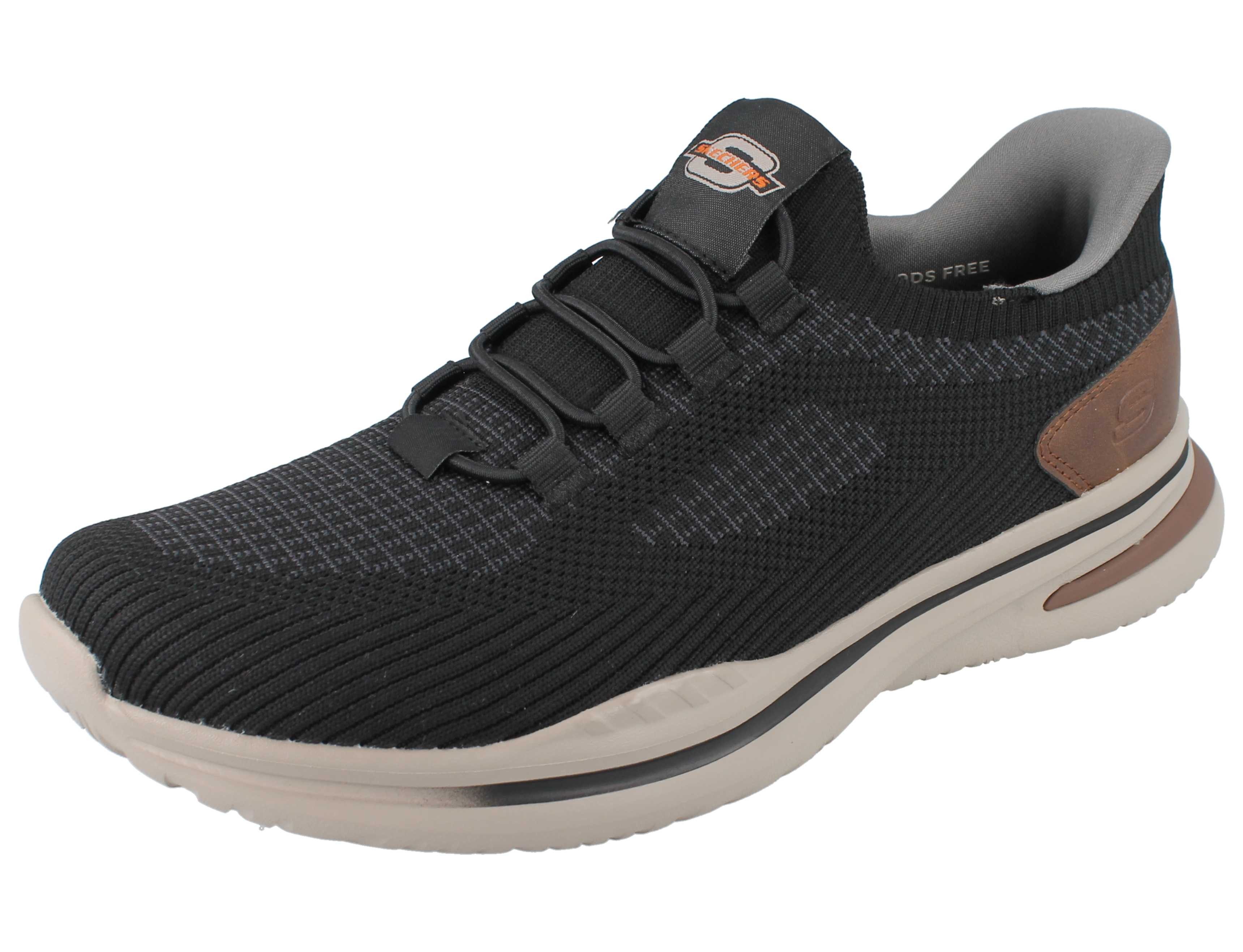 Skechers SKECHERS Slip-ins Herren Slipper schwarz Textil - Größe: 41 Trailrunningschuh Atmungsaktiv