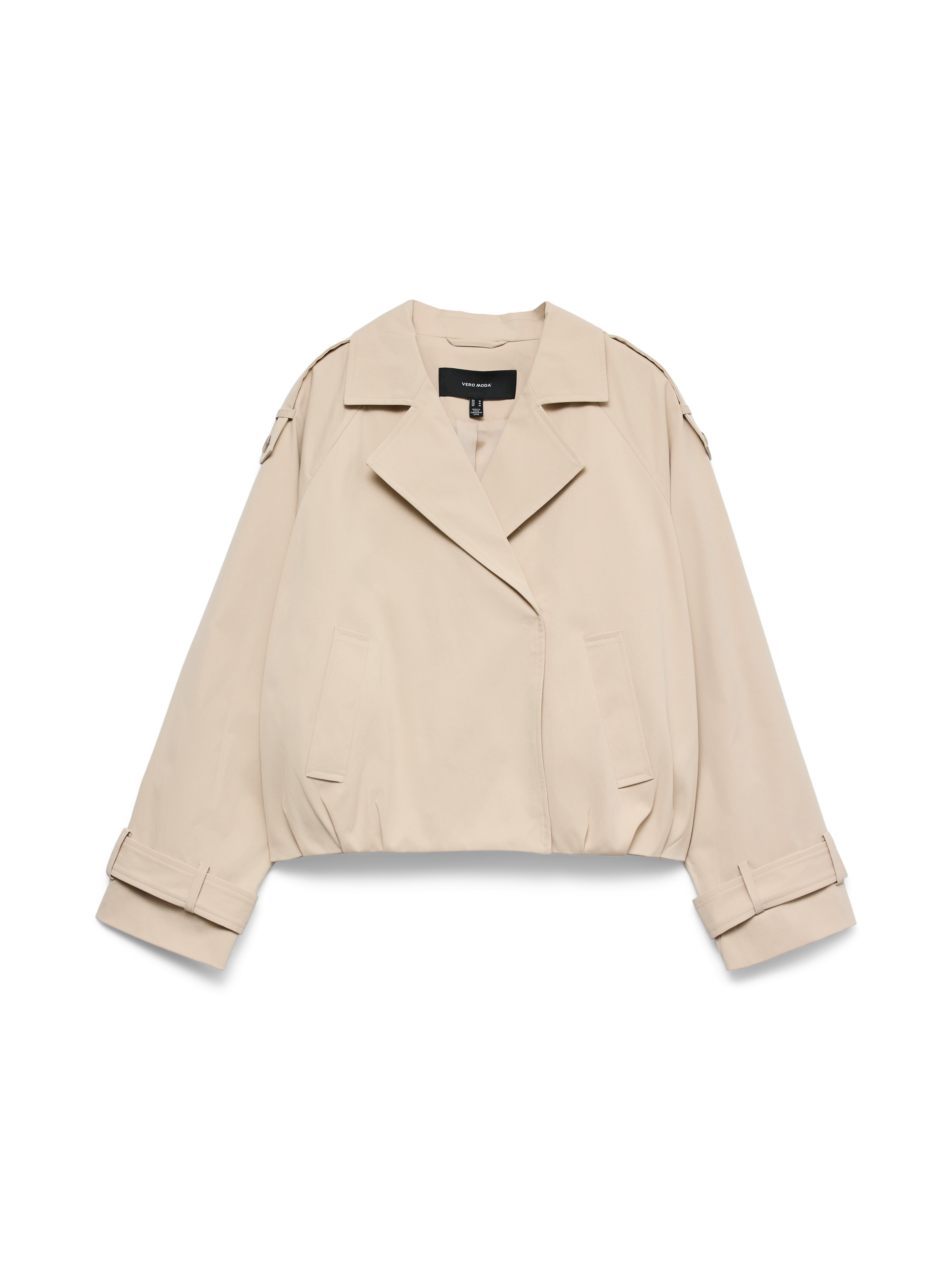 Vero Moda Kurzjacke VMCHELSEA MADDY SHORT JACKET Kunstfaser, im Trenchcoat Style – Bild 5 von 5