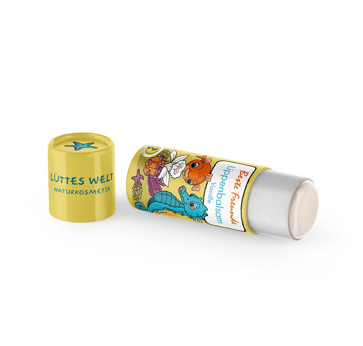 ACCENTRA Pflege-Geschenkset Lüttes Welt Lippenpflegestift "Beste Freunde", COSMOS zertifiziert durch IONC
