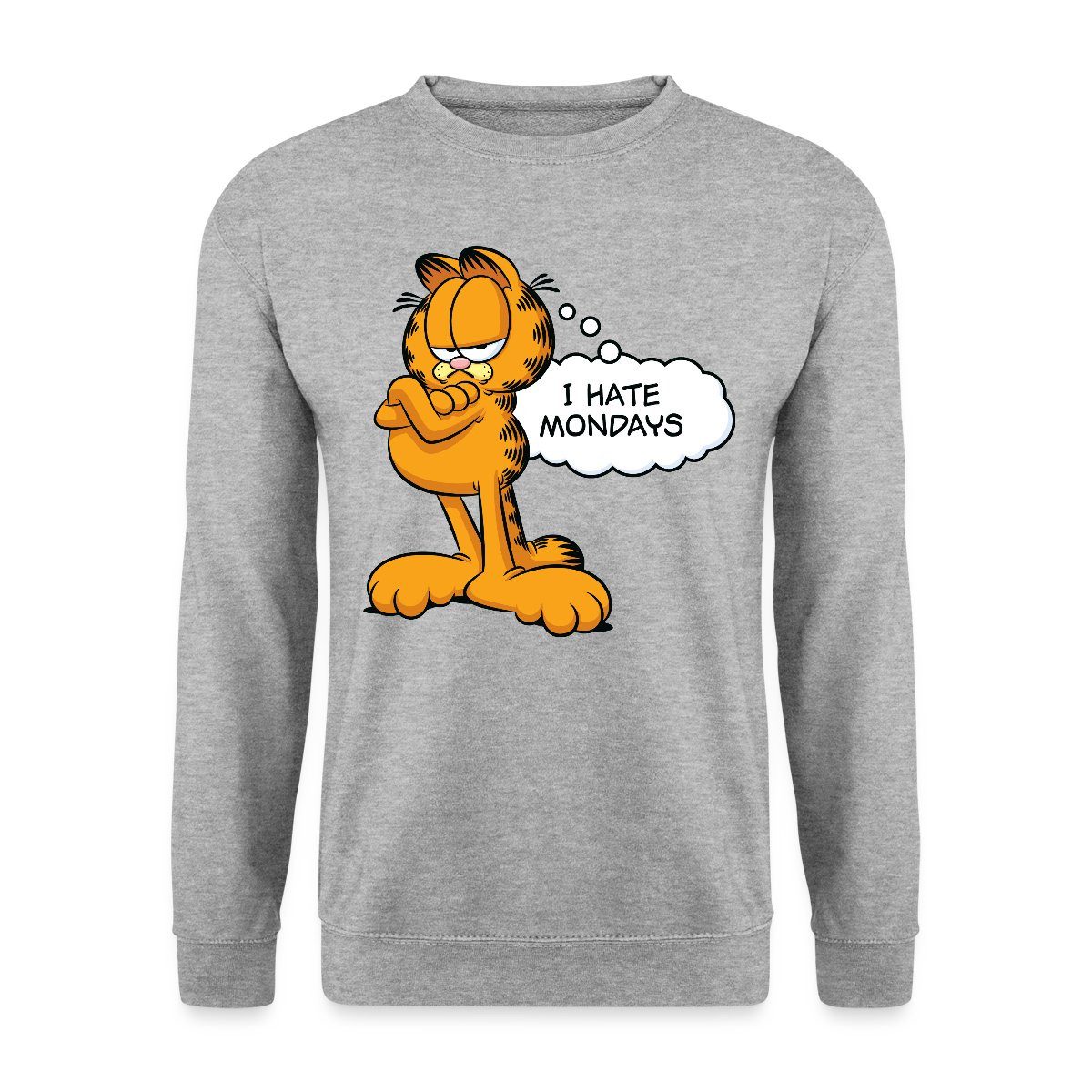 Spreadshirt Sweatshirt Garfield Ich Hasse Montage günstig online kaufen