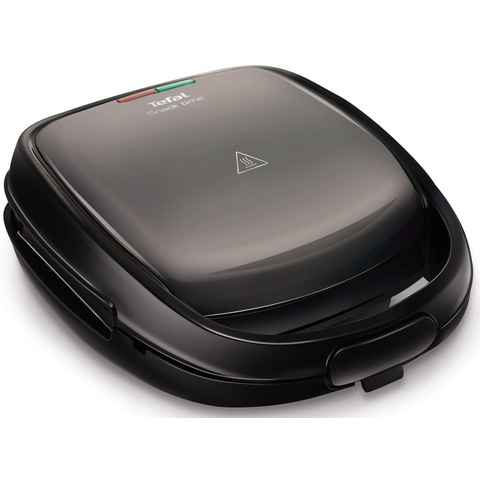 Tefal 2-in-1-Sandwichmaker SW341B, 700 W, 2 herausnehmbare, antihaftbeschichtete Plattensets inklusive