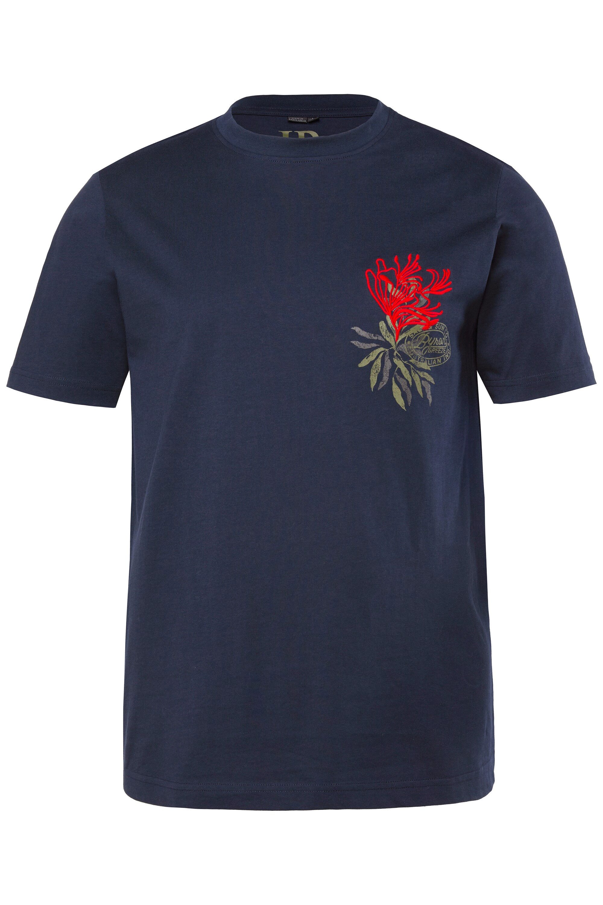 T-Shirt T-Shirt Halbarm Brustprint bis 8 XL