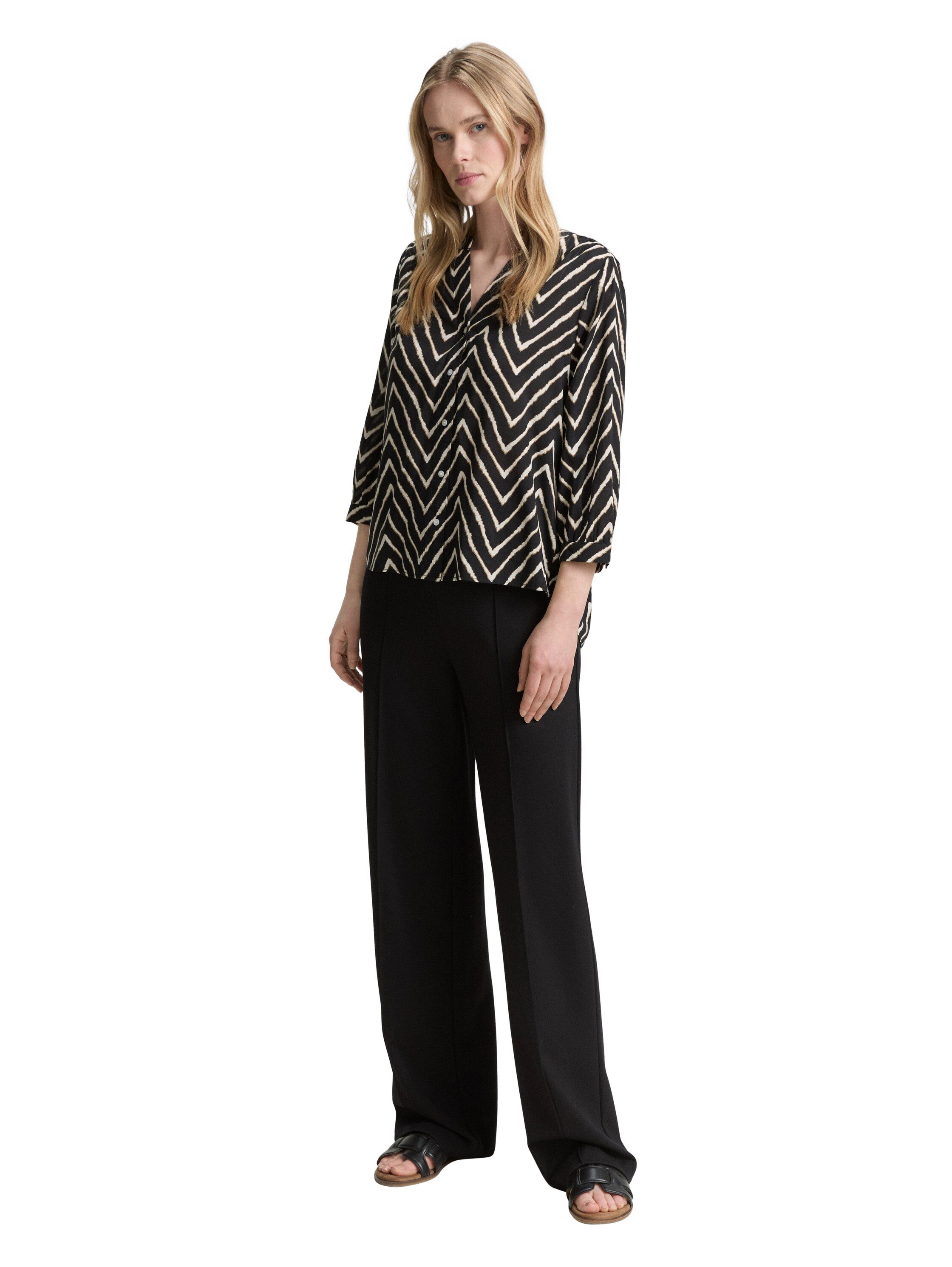 TOM TAILOR Langarmbluse Bluse mit Muster günstig online kaufen