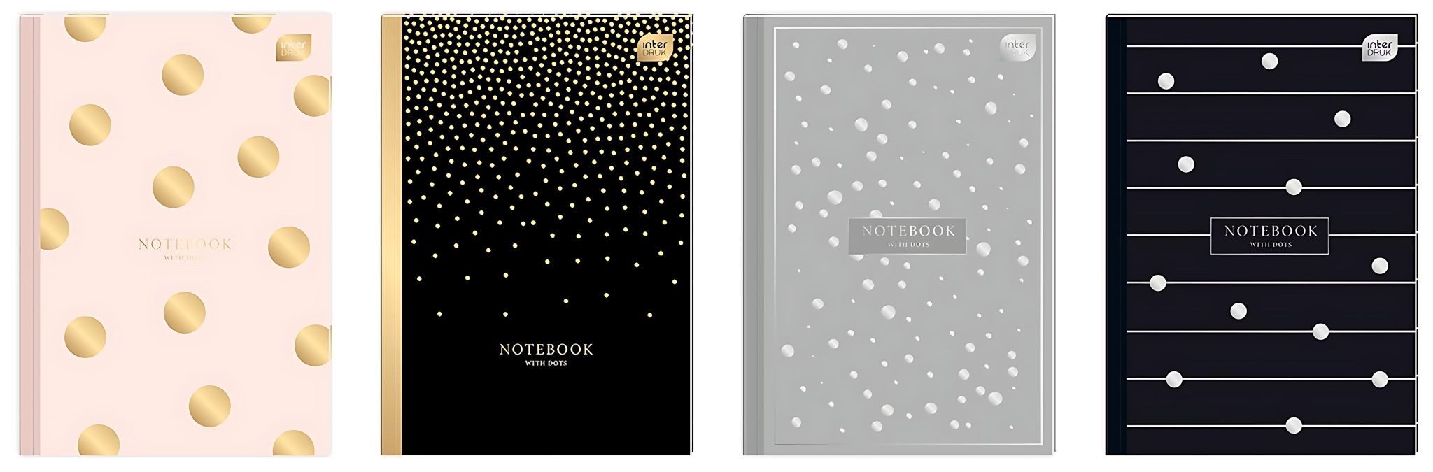 Interdruk Notizbuch Interdruk Perfekt gebundenes Notizbuch A5 dotted gepunktet 64 Blatt