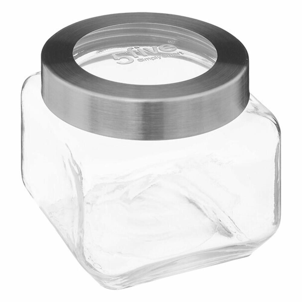 5five Simply Smart Einmachglas Miro 800 ml, Glas, Stahl, Acryl
