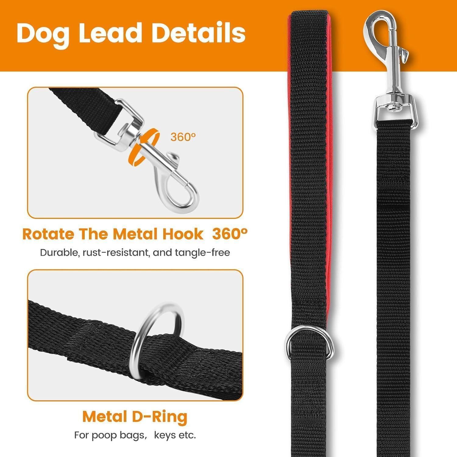 HAPPY HACHI Schleppleine Schleppleine für Hunde 5m Nylon Robust Wetterfest Trainingsleine