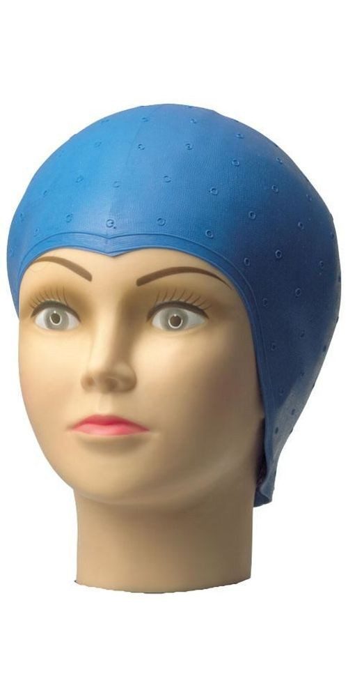 Comair Germany Haarstyling-Set Comair Strähnenhaube Gummi mit Lochstanzung