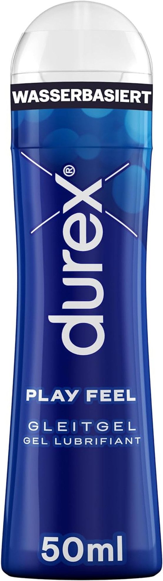 durex Gleitgel Play Feel – Wasserbasiertes Gleitmittel für angenehme Gleitfähigkeit, 1-tlg., sanft & pH-freundlich