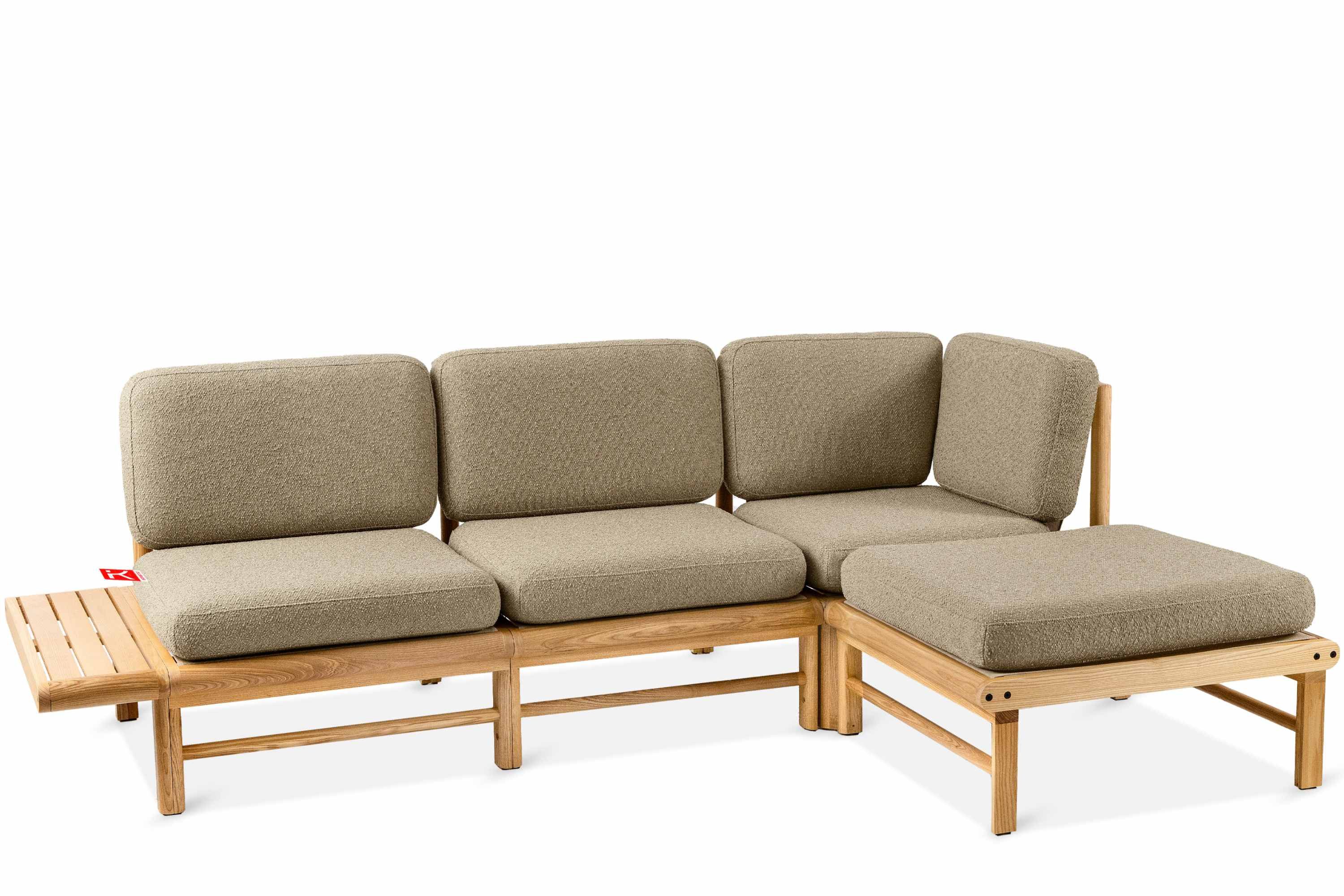 KONSIMO® Loungesofa ATREDA Garten-Ecksofa rechts, hergestellt in der EU, Boho, Garten